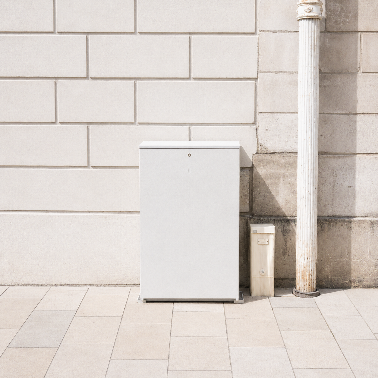 Cache coffrets béton